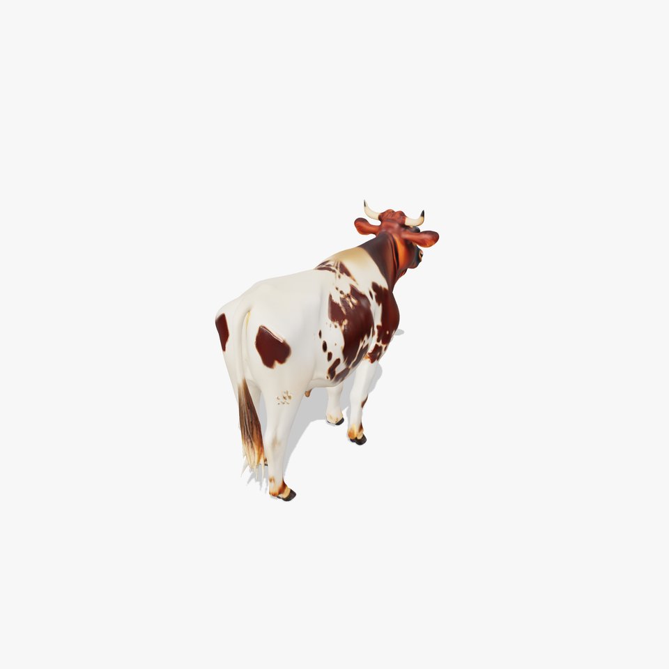 Spotted Dairy Cow D Model Pack